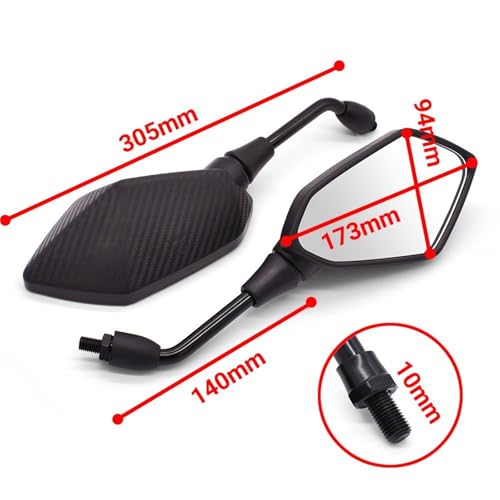 Rétroviseur moto 10mm pour éliminer les angles morts sur Hornet CB599 600