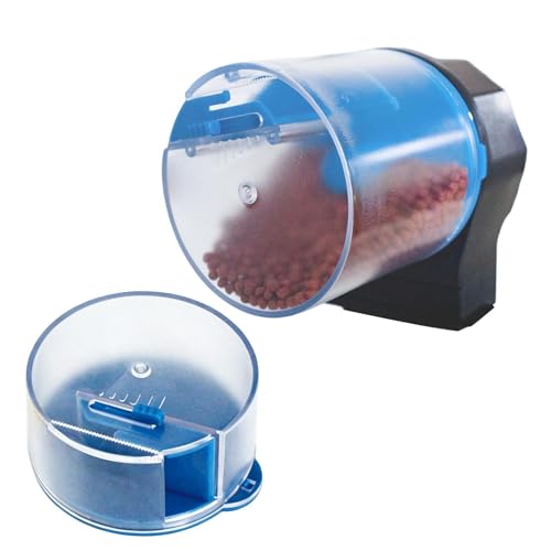 Automatic Fish Feeder, Aquarium Food Dispenser, 4.72x3.15x5.51 Inch Tank Feeder with Quiet Motor, ABS Feeding Device, Aquarium Tool with Compact Design, Pet Accessory for Travel Use