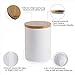 Airtight Sugar Bowl,June Sky Porcelain Condiments Container -Sealed Spice Jar Canister with Lid,Food Storage Organization with Chalkboard Lables for Flour Sugar Tea Coffee Honey(10.1 FL OZ/300ML)