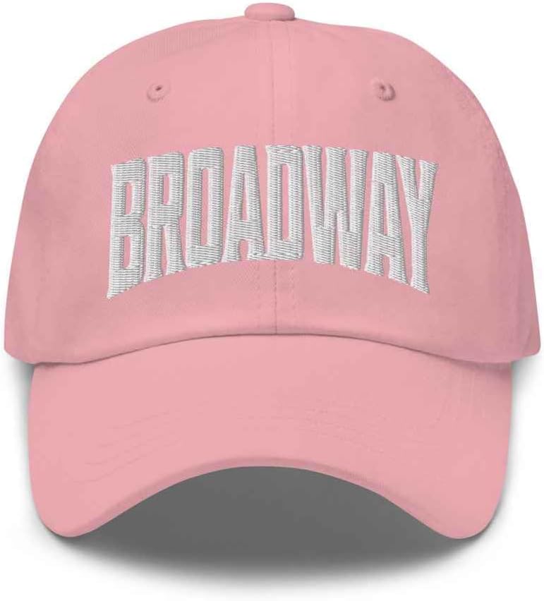 Broadway Baseball Cap Broadway Dad Hat New Jersey NJ Hat Embroidered Souvenir