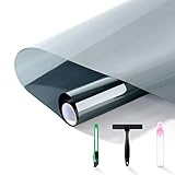 FuFin One-Way Window Privacy Film with Free Installation Tools,Premium PET Material,Heat Control 99%