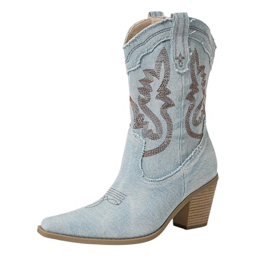 Botte cowgirl brodée idéale pour vos festivals d'été