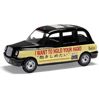 Corgi Diecast Model Cars – CC85934 The Beatles, London Taxi – ‘I Want to Hold Your Hand’ – 1:36 Pre-Built Model Vehicles Toy, Classic Metal Die Cast Collectible, Auto Toys Models for Adults – Yellow - Les Beatles, Paul McCartney, John Lennon, RIngo Starr, George Harrison
