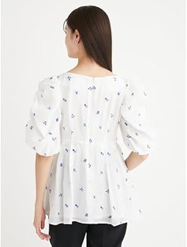 【今季新作　完売品】小花刺繍ペプラムブラウス 楽天市場】セルフォード CELFORD 小花刺繍ペプラムブラウス