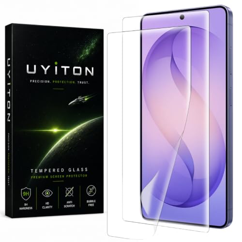 Image of Uyiton Screen Protector for Samsung Galaxy S26 Ultra (6.9 inch Display) | HD Clear Flexible Film | Bubble-Free Easy Installation Kit Included | Scratch Resistant Protection | Case-Friendly Design | Pack of 2