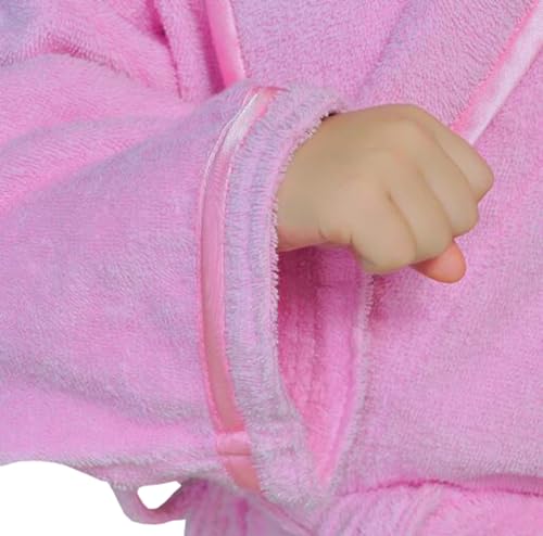 Children's Solid color Towel Material boys and girls Robe cotton swimming bathrobe thick pajamas2