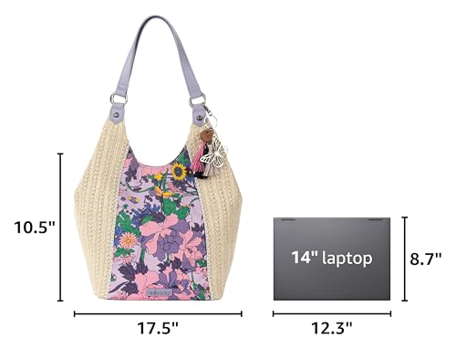 Image of Sakroots The Sak Roma Shopper Shoulder Bag Large Purse & Tote Bag with Double Straps & Zipper Pockets for Everyday & Travel
