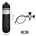 TUXING Universal 3L 4500psi Carbon Fiber Air Tank（Empty Bottle） with Carrier Bag & Paintball Fill Station with Valve Regulator Gauge for PCP Game