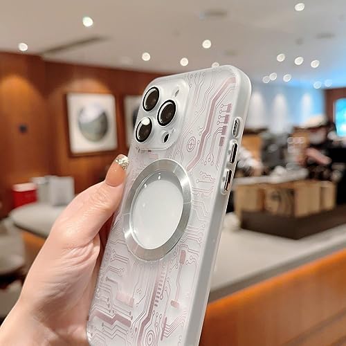 Coque de charge sans fil pour iPhone 12 Pro violette transparente ENILSA - 3