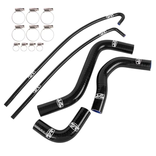 TAZGANTAX Motorcycle Hose Water Pipe Radiator Bend Tube for Z900 2017-2020 2021 2022 2023 2024, Reducer Silicone Elbow Tube Car Intercooler Turbo Intake Watertank Pipe (Black)