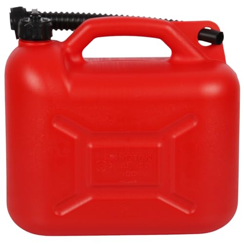 Jolie Max 10L Plastic Fuel Tank Can Durable Gas Tank Jerry Can for Petrol Diesel Oil Storage Includes Handle and Flexible Pouring Spout for Easy Use (UN 3H1 / Y0 9/150 / ** /RO/ 140-24/IPROCH