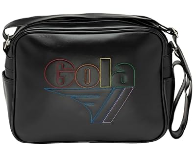 Gola Redford Stamp, Borsa a Tracolla Unisex-Adulto, Nero/Multicolore, Medium