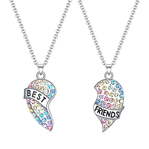 luomart Best Friends Necklace Gift,Heart BFF Friendship Necklaces Jewelry Gifts for Women