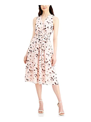 Robe midi sans manches Anne Klein parfaite pour vos cocktails d'été et soirées élégantes