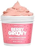 I DEW CARE Wash-Off Face Mask - Berry Groovy | Illuminate with Glycolic Acid and Raspberry, For Dry
