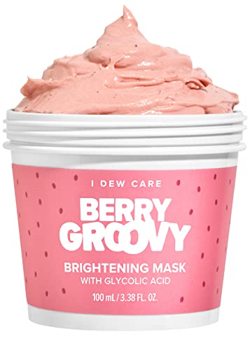 I Dew Care Wash-Off Face Mask - Berry Groovy | Illuminate With Glycolic Acid And Raspberry, For Dry Skin, 3.52 Oz #TOP6