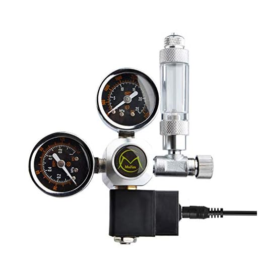 Tryckreducerare CO2-akvarium, CO2-manometer, koldioxidmanometer, mufan dubbelmeter, akvarium CO2-manometer, magnetventil, nålventil, akvarium