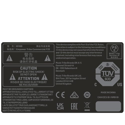 Behringer EUROLIVE B110D Aktives 300-Watt-2-Wege-10-Zoll-PA-Lautsprechersystem mit Wireless-Option