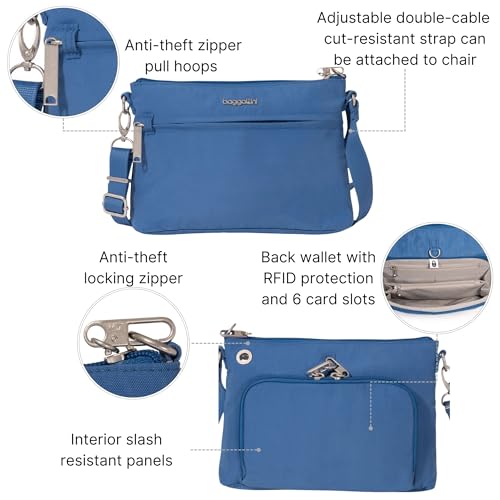 Image of Baggallini Securtex Anti-Theft Memento Crossbody