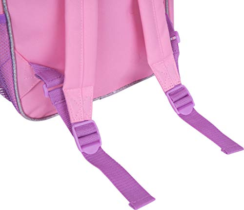 Peppa Pig Kids Backpack, Girls 3D Wings School Backpack With Glitter, Children School Bag, Nursery Or Preschool Bag, Kids Toddlers Travel Bag