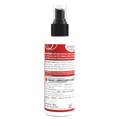 Image of PALCO Auto Body Polish for Bike Car UV Protection Long Lasting Shine 100ml