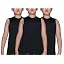 3pcs O-neck Black