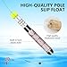 QualyQualy Lighted Fishing Floats, Weighted Floats Catfish Pole Floats Glow Sticks Lighted Bright Bobber Wood Pole Fishing Float for Big Bait