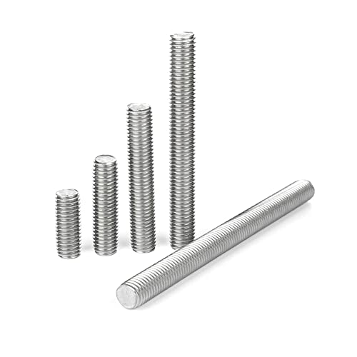 XU-XINGFU Barra roscada 304 acero inoxidable de acero inoxidable. M3 M4 M5 M6 M8 M10 Longitud 100-250mm DIN976 (Color : 250mm, tamaño : M6) Cover