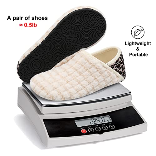 Image of Fires Womens Mens Slippers with Rubber Sole Soft-Lightweight House Slipper Socks Around House Shoes Non Slip Indoor /Outdoor