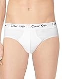 Calvin Klein Men's Cotton Stretch Multipack Hip Briefs, White, Medium