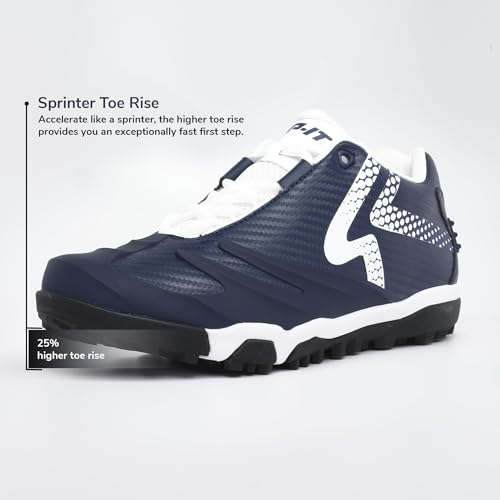 Image of RIP-IT SwiftStep Ringor Pro Turf Softball Shoes | Size 11 | Navy