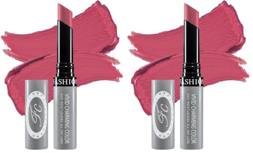 Image of FASHION COLOUR Kissproof Non Transfer Lipstick | Water Resistant & Smudge Proof | Non-Drying | Lightweight | Long Stay Upto 15Hrs | Pink (Pack of 2)