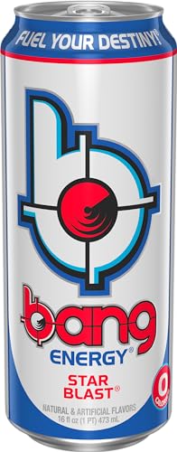 Bang Energy Star Blast, Sugar-Free Energy Drink, 16 Ounce (Pack of 12)