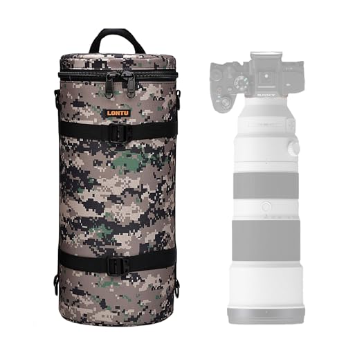 LONTU �J���������Y�o���� �y�ʖh���E�ϖ��� �ʋC���E����~�ߋ@�\ 200-600�ENikon Z180-600/Z600�ESigma/Fujifilm 150-600 +�{�f�B�Ή� ���@�\�����Y�P�[�X �V�����_�[/�����b�N���p ���ϋv�����Y�|�[�` ��