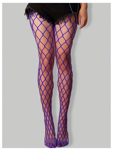 SHENHE Women's 2 Pairs Gothic Fishnet Tights Sexy Colorful High Waisted Sheer Pantyhose Tights Rave Outfits2