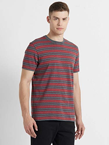 Image of Jockey 2717 Men's Super Combed Cotton Rich Striped Round Neck Half Sleeve Regular Fit T-Shirt