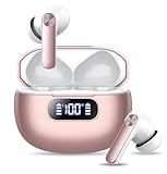 Wekily Wireless Earbuds, Bluetooth 5.3 Headphones LED Power Display, 2025 New Wireless Earphones, 4 ENC Noise Cancelling Mic, HiFi Stereo, 48H Playtime Mini Case IP7 Waterproof for iOS Android