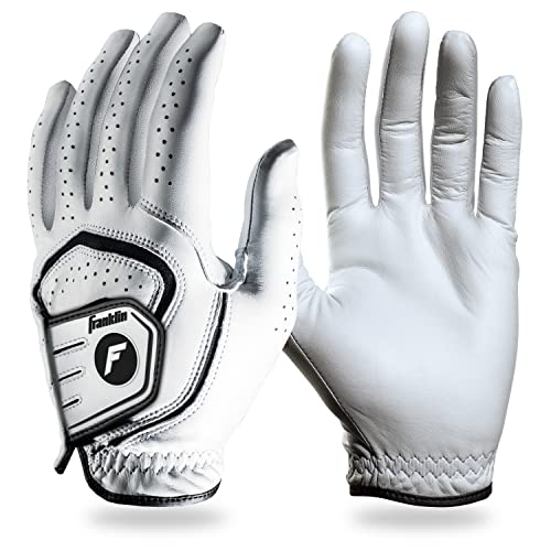Franklin Sports Select Series Pro Golf Glove - Left Hand - Pearl/Black - Adult X-Large - image 1