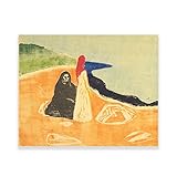 123 Life Edvard Munch Canvas Wall Art - Two Women on the Shore Poster - Expressionism Wall Art - Art