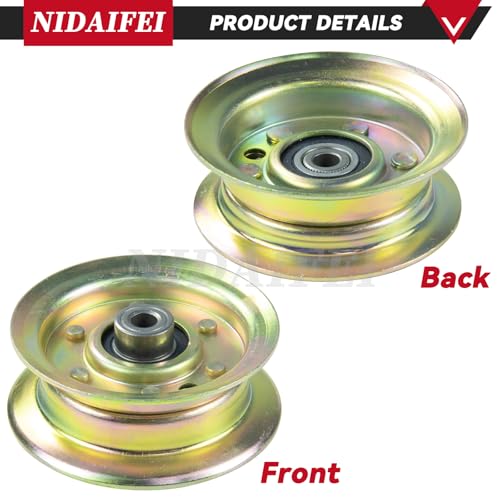 NIDAIFEI 177968 Idler Pulley Craftsman Replaces 532177968, 532193197, 193197, 21546308 for Husqvarna Z254, Z248F, YTH20K46, YTH2348, YTH24V48, YTH24K48, YTH21K46, YTH18542, YTH22V46 Lawn Mowers