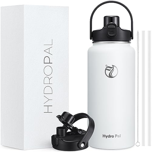 64oz Half Gallon Insulated Water Bottle with 2-in-1 Lid (Chug & Straw), Double Walled Vacuum Stainless Steel Water Bottles, Wide Mouth Leakproof Insulated Jug with Straw