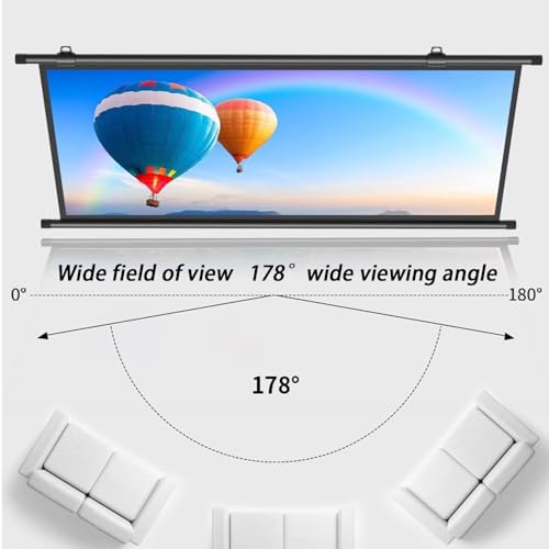 Pantalla de proyector manual 16:9/4:3 4K HD portátil miniatura 3