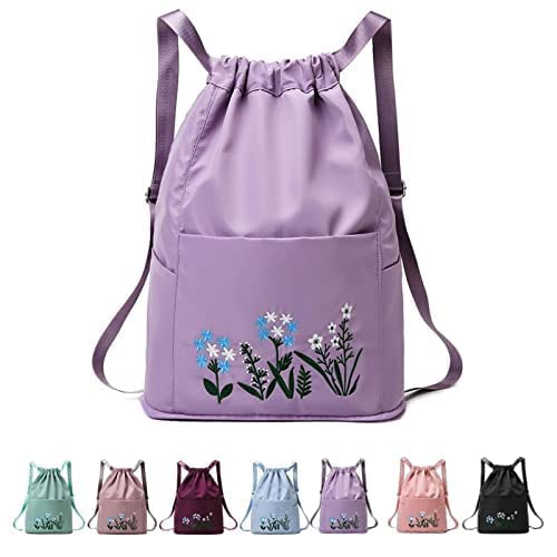 Large Capacity Folding Travel Bag Travel Duffel Backpack Bag for Outdoor Waterproof Travelling Bag College Bag for Girl Embroidery Design Flower Print Bag (Multi Color)-image-39