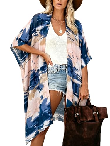 Image of Moss Rose Women Summer Bikini Kimono Bathing Suit Cover Ups for Swimwear