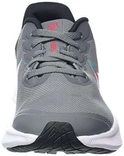 Nike Unisex-Child Star Runner 3 (TDV) Sneaker (Smoke Grey/Siren Red, Black, us_Footwear_Size_System, Toddler, Numeric, Medium, Numeric_8)2