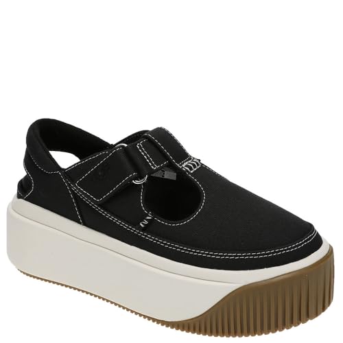 UGG Women's Ez Duzzit T Strap Shoe, Black, 11