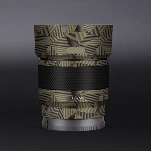 Protection objectif Sony FE 50 mm F1.8 triangle doré pour voyage