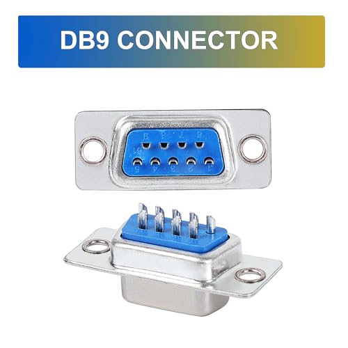 uxcell 20 piezas conector DB9 hembra 9 pines miniatura 2