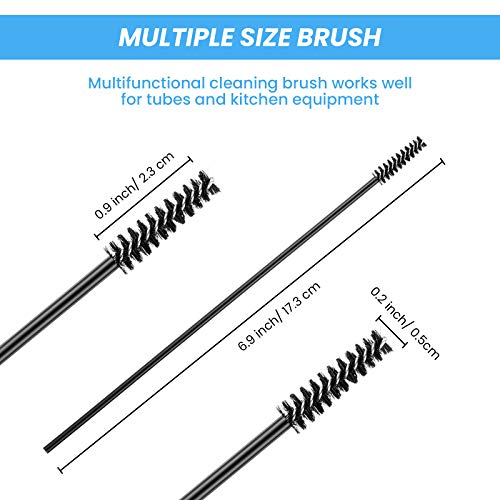 Outus 12 Pieces Hummingbird Feeder Cleaning Brush Mini Nylon Brush Set Brush Cleaner for Baby Bottles, Tubes, Jars, Bird Feeder - Thumbnail 2