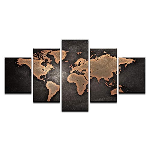 Art mural Océan et continent tableau en toile intissée premium